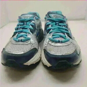 Womens Brooks Adrenaline GTS 16 Blue Athletic Running Shoes Sneakers Size 10